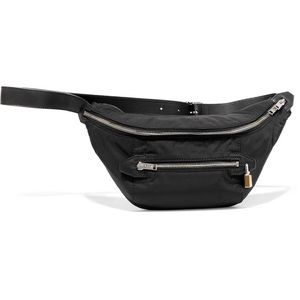 NWT Leather Trimmed Shell Belt Bag